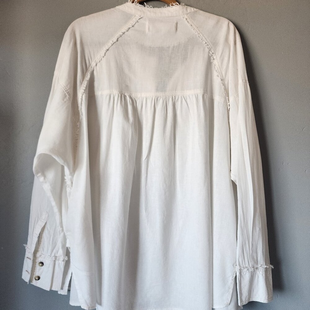 Free People White Blouse "EUC" - Picture 5 of 14
